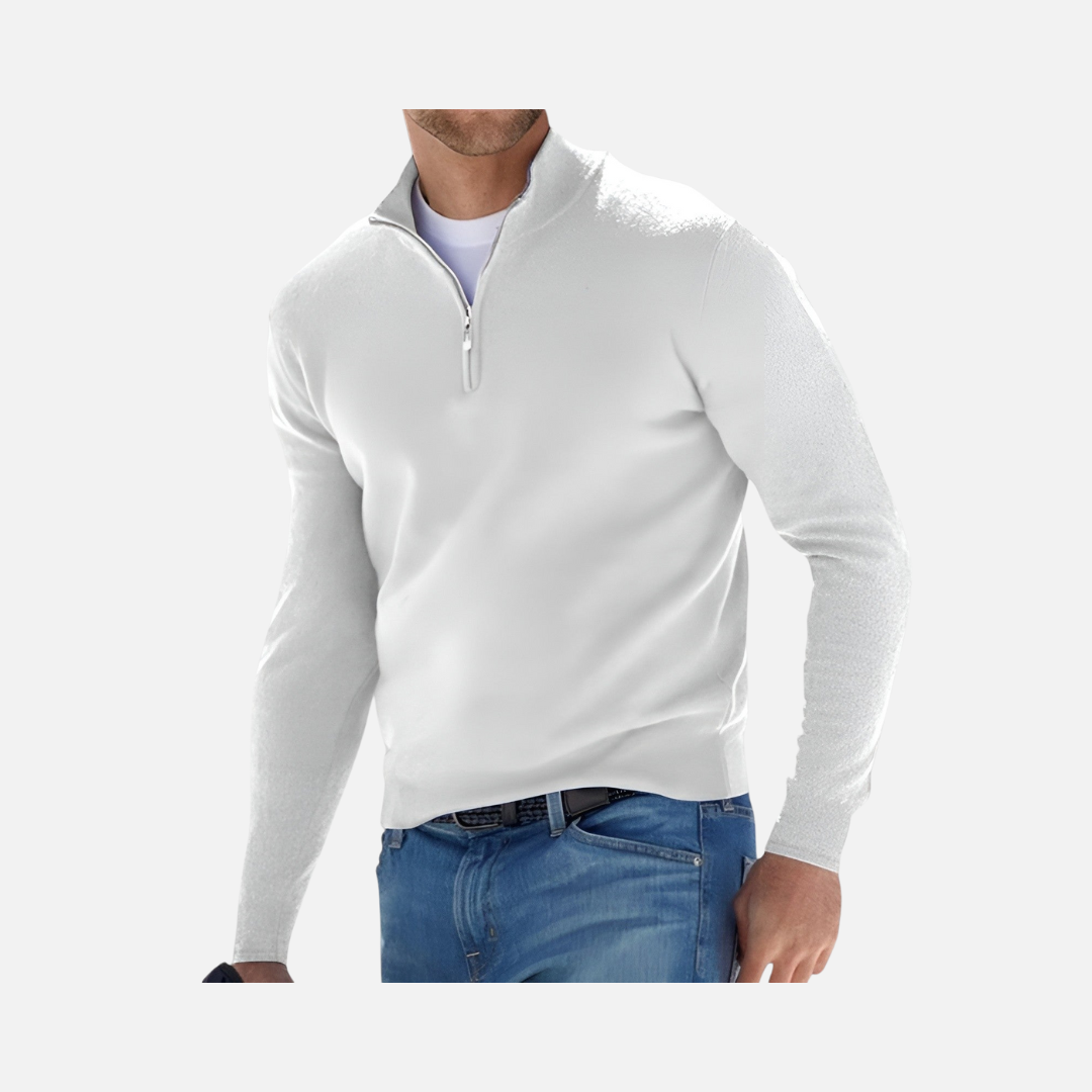 Frederico | Maglione con zip pulito