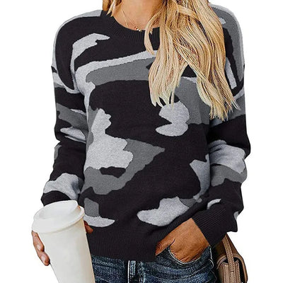 Arianna™ |  Pullover Camouflage Leopardato