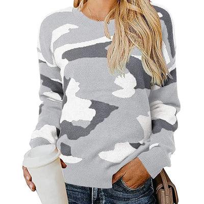 Arianna™ |  Pullover Camouflage Leopardato